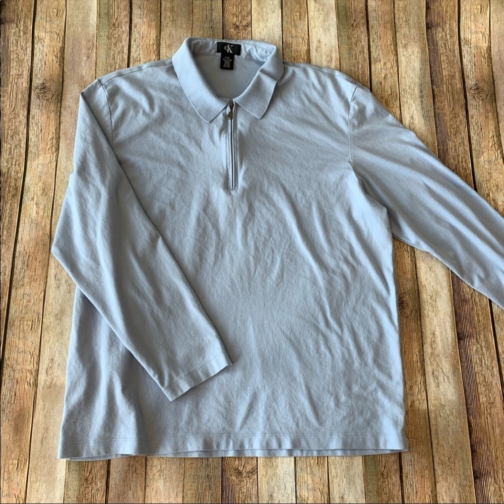 Calvin Klein Light Gray Long Sleeve Shirt